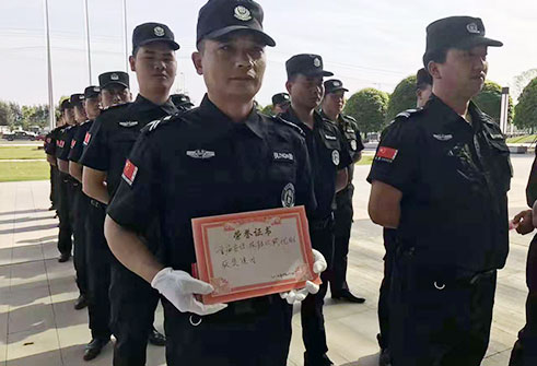 湘雅，河街項(xiàng)目保安技能比武